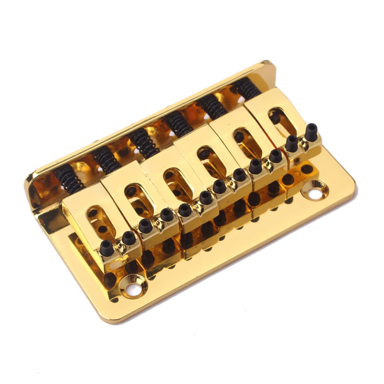 HANABASS Metal Saddle Bridge for 6 String Guitar Strain Plate Bridge Ga809 Easy Diy for Ukulele