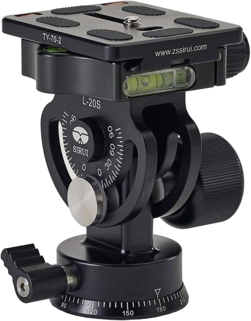SIRUI L-Series Aluminium Tilt Head for Monopods Including TY-Series Quick Release Plate (L-20S)