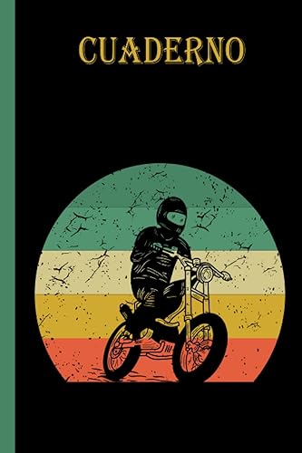 Cuaderno de la motocicleta Cuaderno de motocicleta, cuaderno de papel rayado para la escuela, estudiantes, regalo para niños, niñas, adolescentes,
