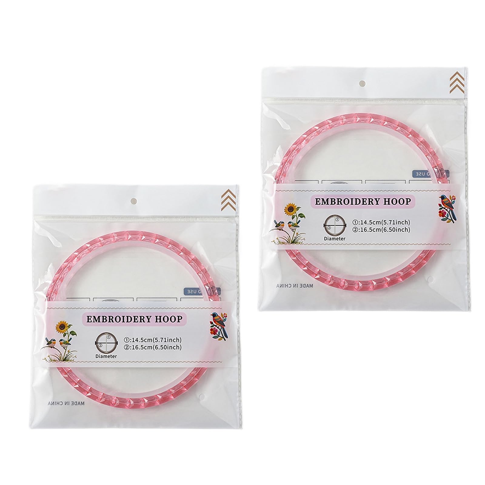 Oxxggkao 2Pcs Professional Embroidery Frame Circular Embroidery Hoop for Beads Painting Needlework Sewing Project Stone Painting Frame