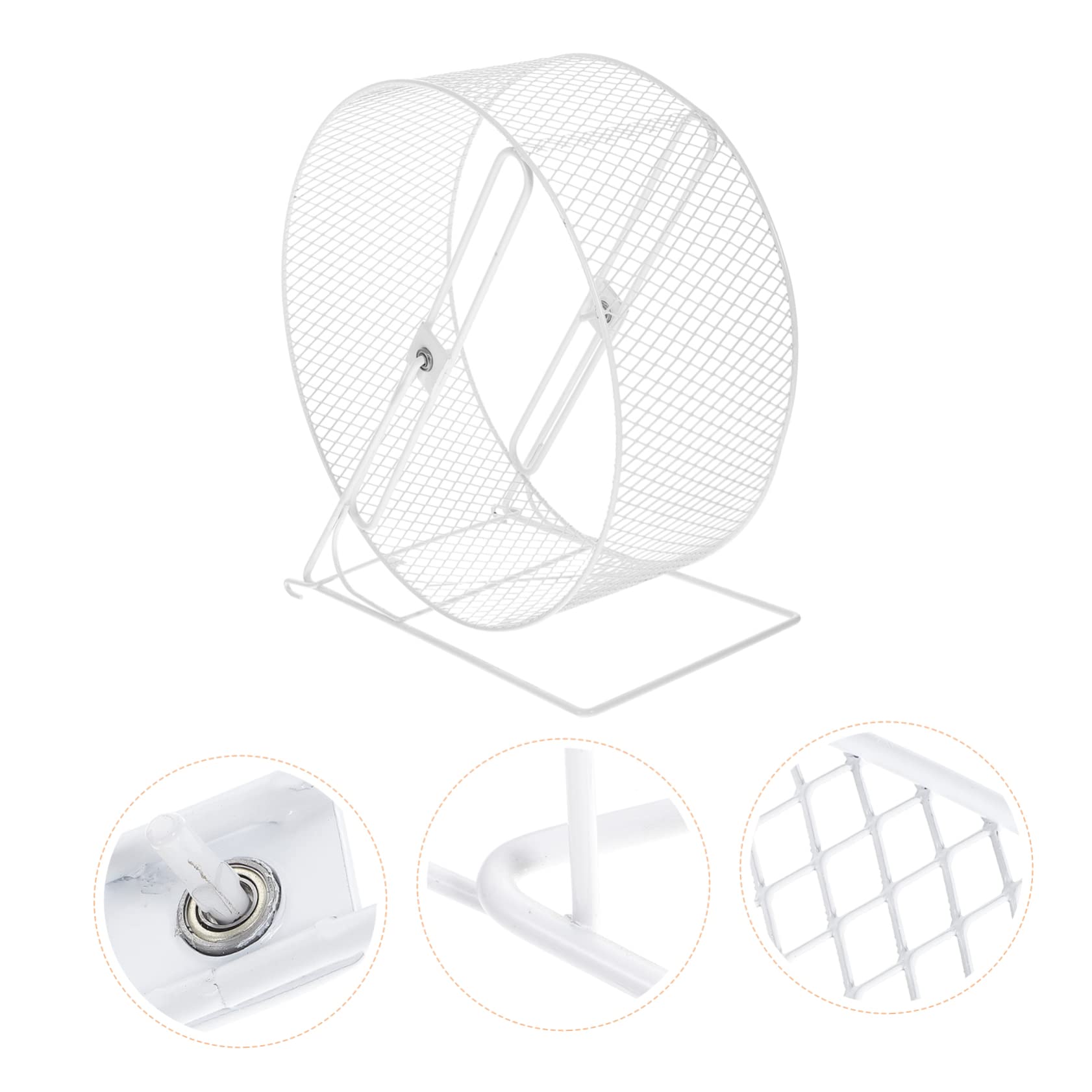 Toddmomy Rueda de Ejercicio para Hámster Silenciosa y Resistente de Hierro con Soporte Estable para Mascotas Pequeñas como Ardillas, Erizos y Hámsters, Adecuado para Mantener Su Actividad