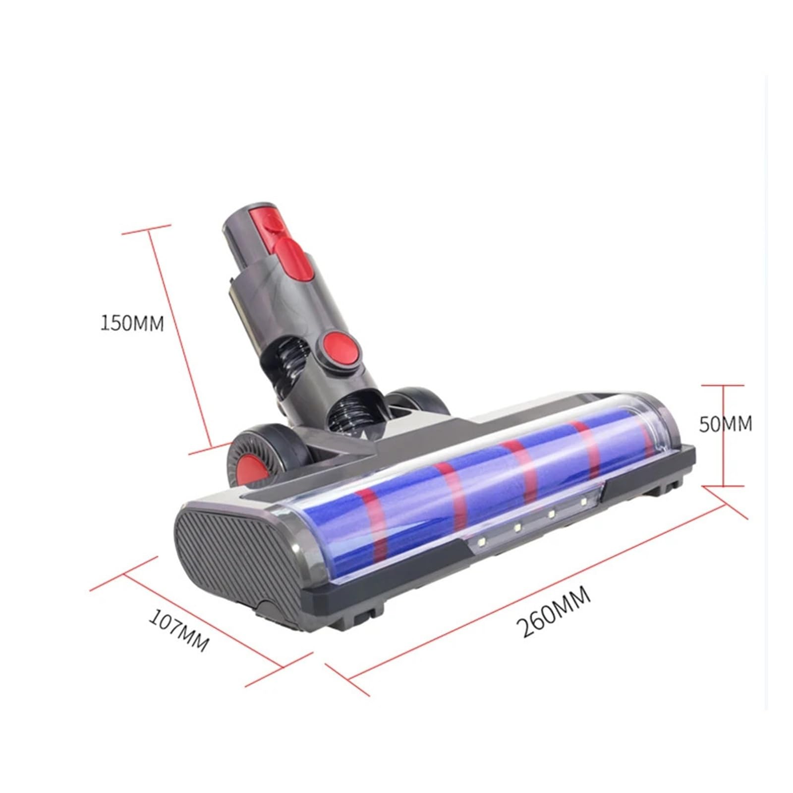 Bodenwischer-Kopf-Zubehör, elektrische Rollbürste, HEPA-Filter, Roboter-Staubsauger, Ersatz, kompatibel mit Dyson V7, V8, V10, V11