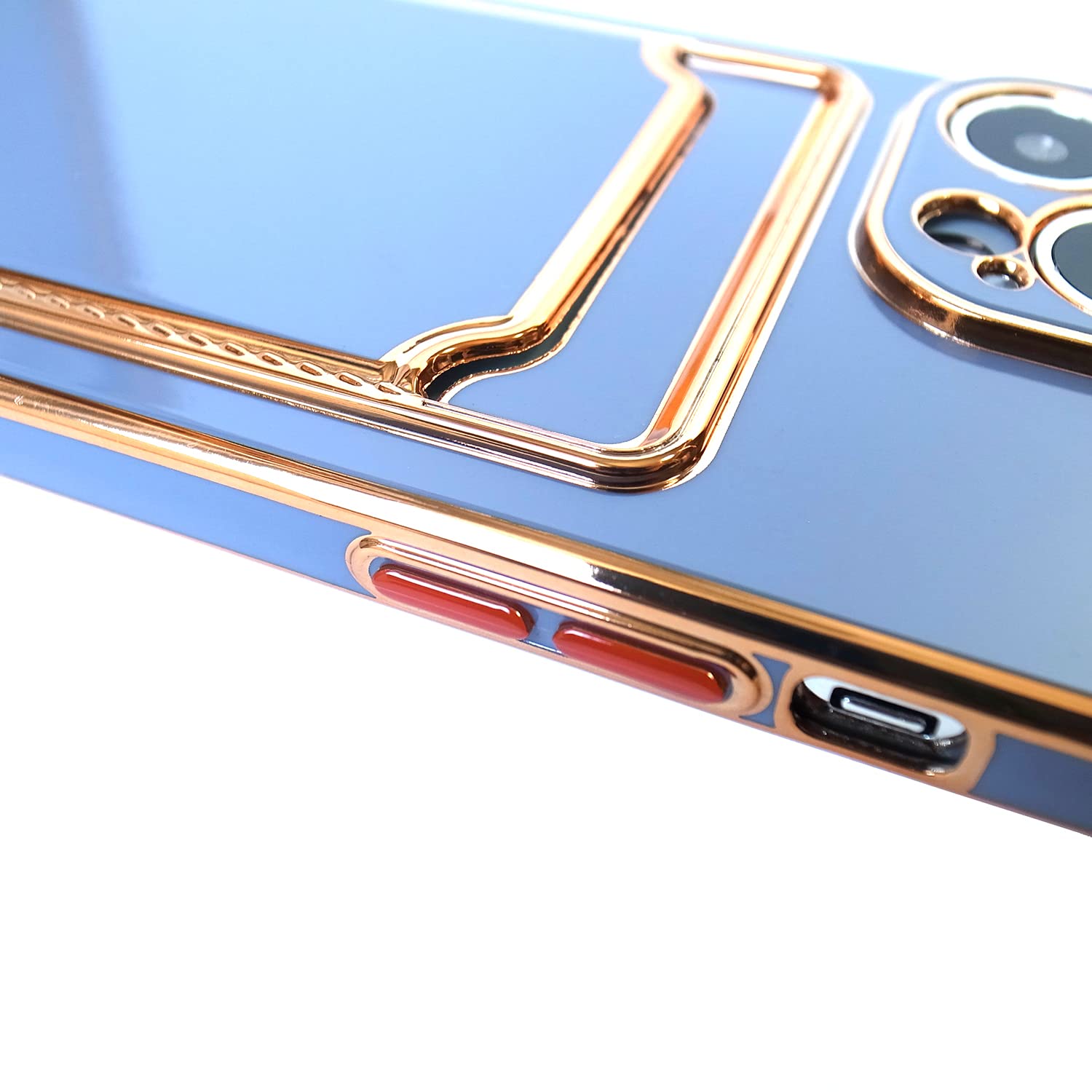 Amazon | カードホルダー付き iPhone13 iPhone13 Pro ケース ゴールド