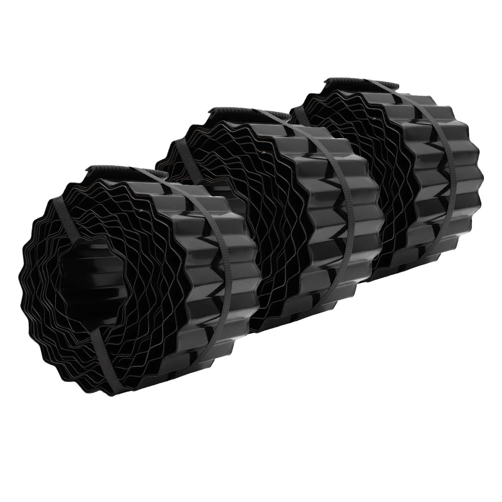 Hyuduo Bordure de Jardin Ondulée, Durable Lisière Métal Noir pour