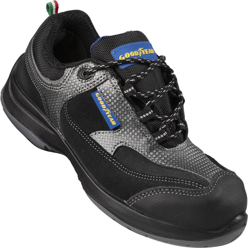Chaussure De Sécurité Incendie Goodyear G138108 - Mixte, Cuir Et Tissu, Norme S1P, Protection