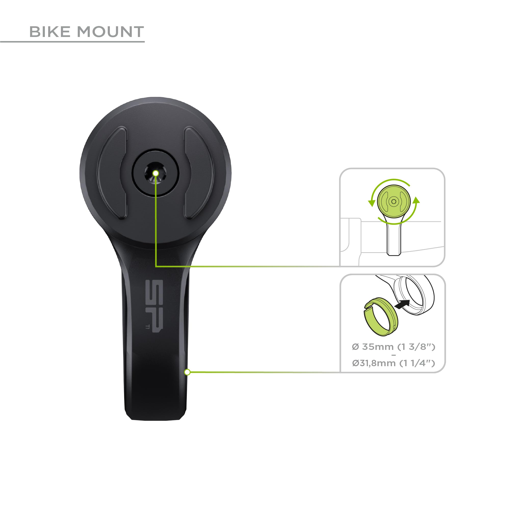 SP CONNECT Bike Bundle Universal Phone Holder SPC+ | Handyhalter für Fahrradlenker | Mountainbike Rennrad Handy Halterung