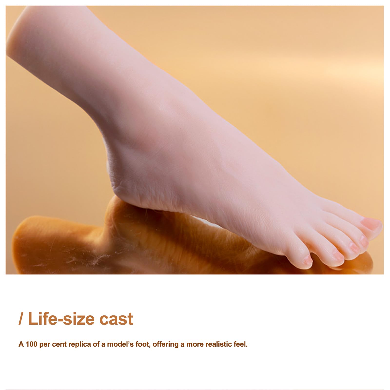 Paire de Pieds Silicone Taille 38 Femme Présentation Chaussettes