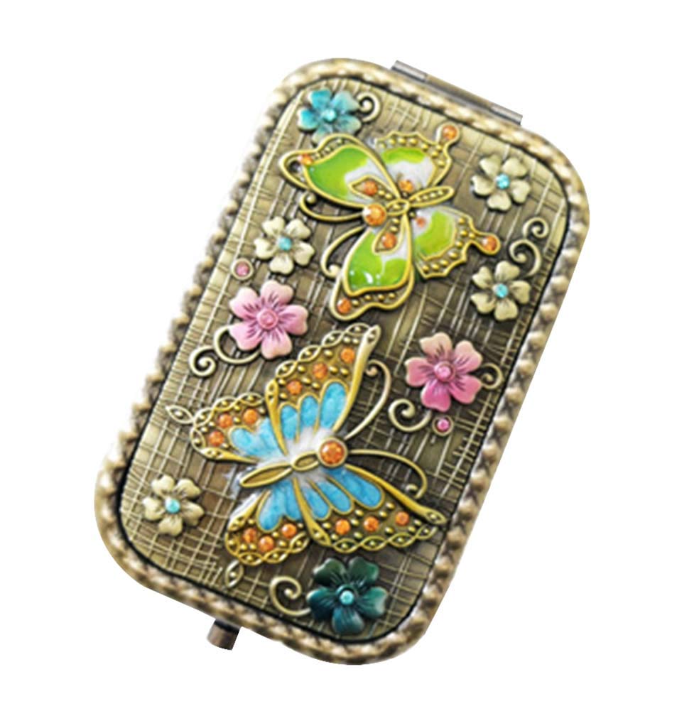 Miroir compact de poche de voyage vintage ODYO #6 pour sac à main