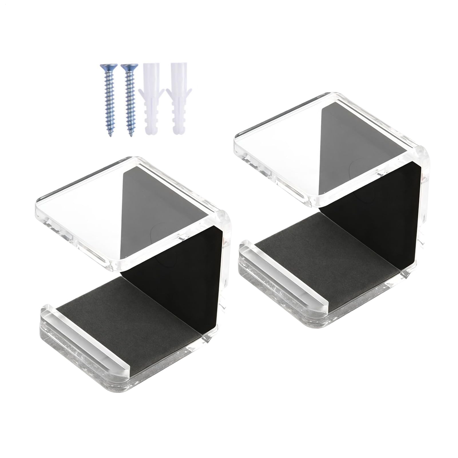 Support Mural pour Crosse de Hockey 2 Pièces Fixation Rangement Horizontal Anti-Rayure