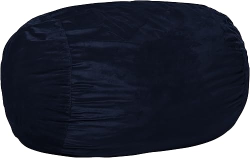 Miniatura 112 de Chill Sack Silla de puf, tumbona de 6 pies, microgamuza azul marino - solo funda Microsuede,Microsuede - Negro - Solo funda,Microsuede - Camel -