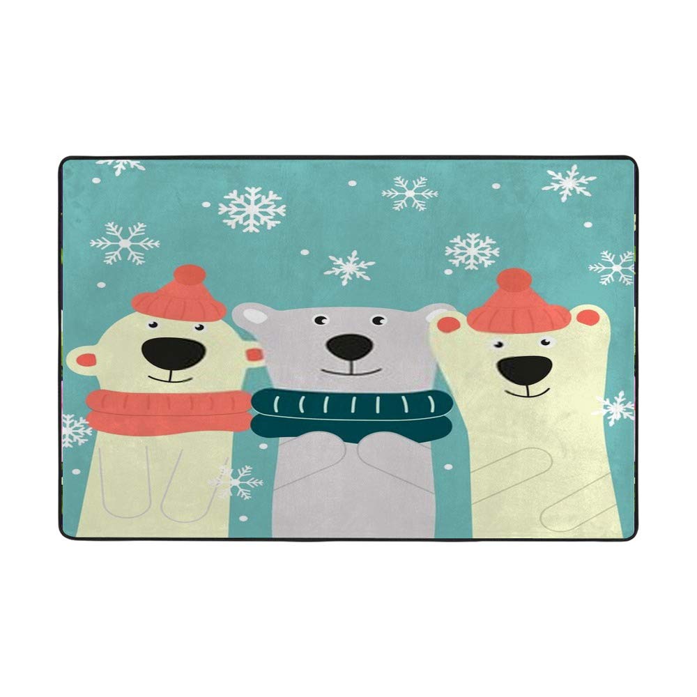 Tapis de salon grands animaux modernes en polyester CHEHONG 120x180cm