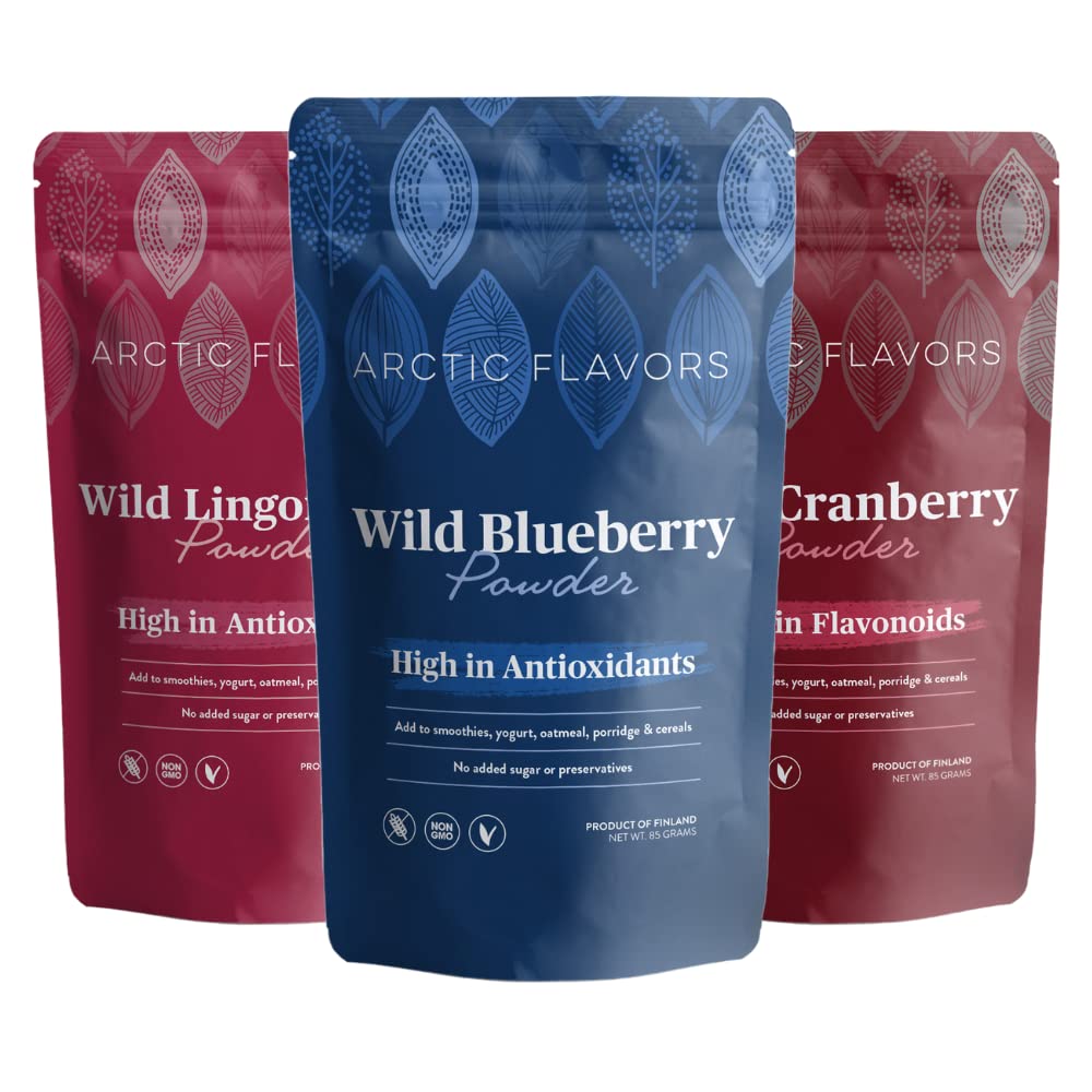 Super Antioxidant Bundle (3 x 85g), High in Antioxidants, Vitamins & Essential Micronutrients, 100% Sustainably Sourced & Freeze Dried Berries, No Preservatives or Added Sugar