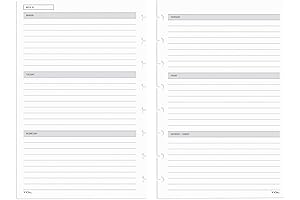 TUL 2021 Monthly Calendar Refill for Junior Size Discbound Planners (68 Sheets)