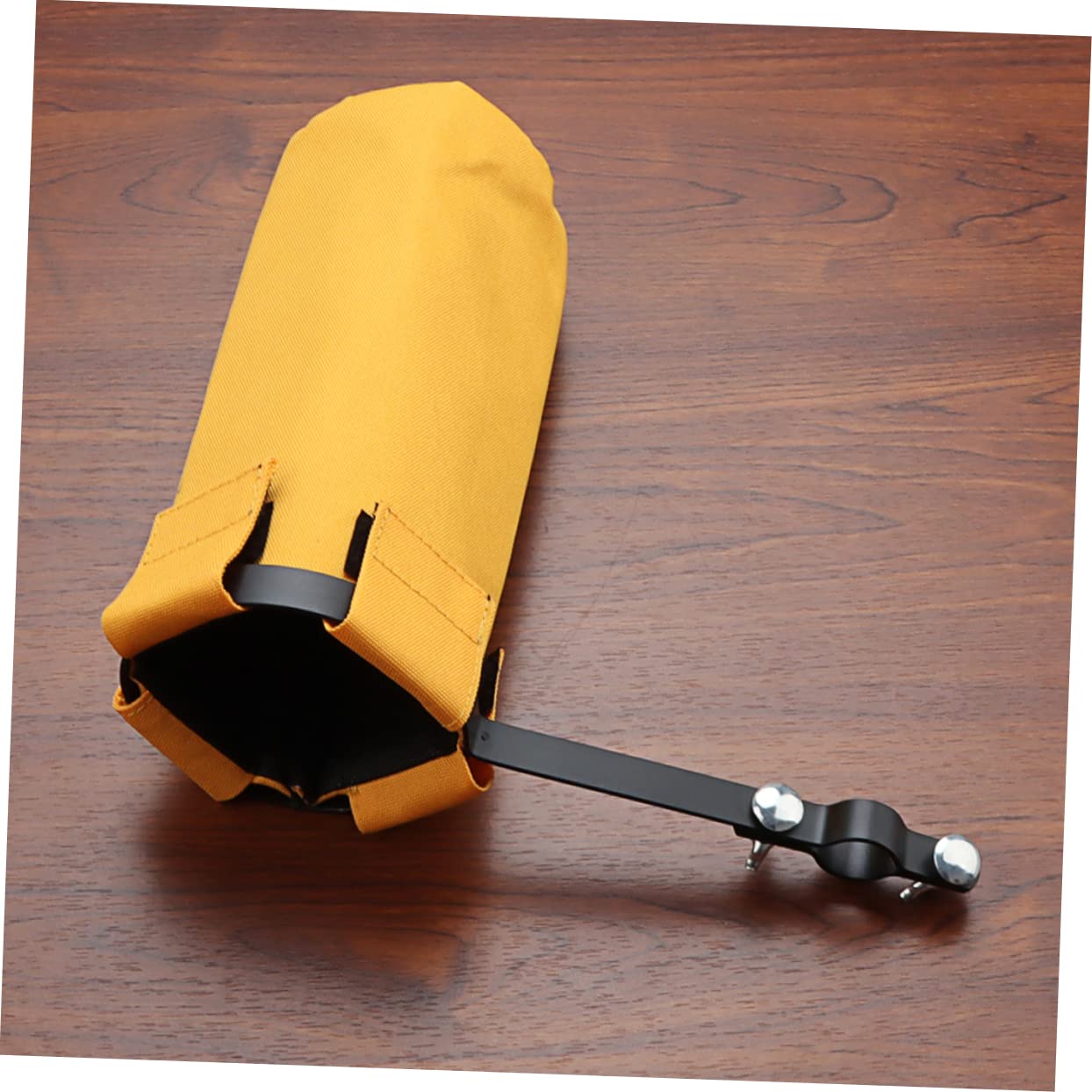 Yardwe Portable Drumstick Bag with Rack Durable Canvas Drumstick Storage Pouch for Easy Access and Protection for Drummers Practice Rooms and Performance Stages