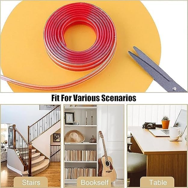 Image of 3-Meter Silicon Edge Protector, Baby Proofing Edge Protector Strip for Kids, Corner Protector for Sharp Edges, Desk, Table, Bed, Safety Cover for Sharp Corners & Edges (3 Meter)