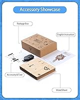 Vista 3 de Rompecabezas de madera 3D para adultos, rompecabezas de madera para adultos, reloj de búho, kit de bricolaje con péndulo, 22 rompecabezas 3D