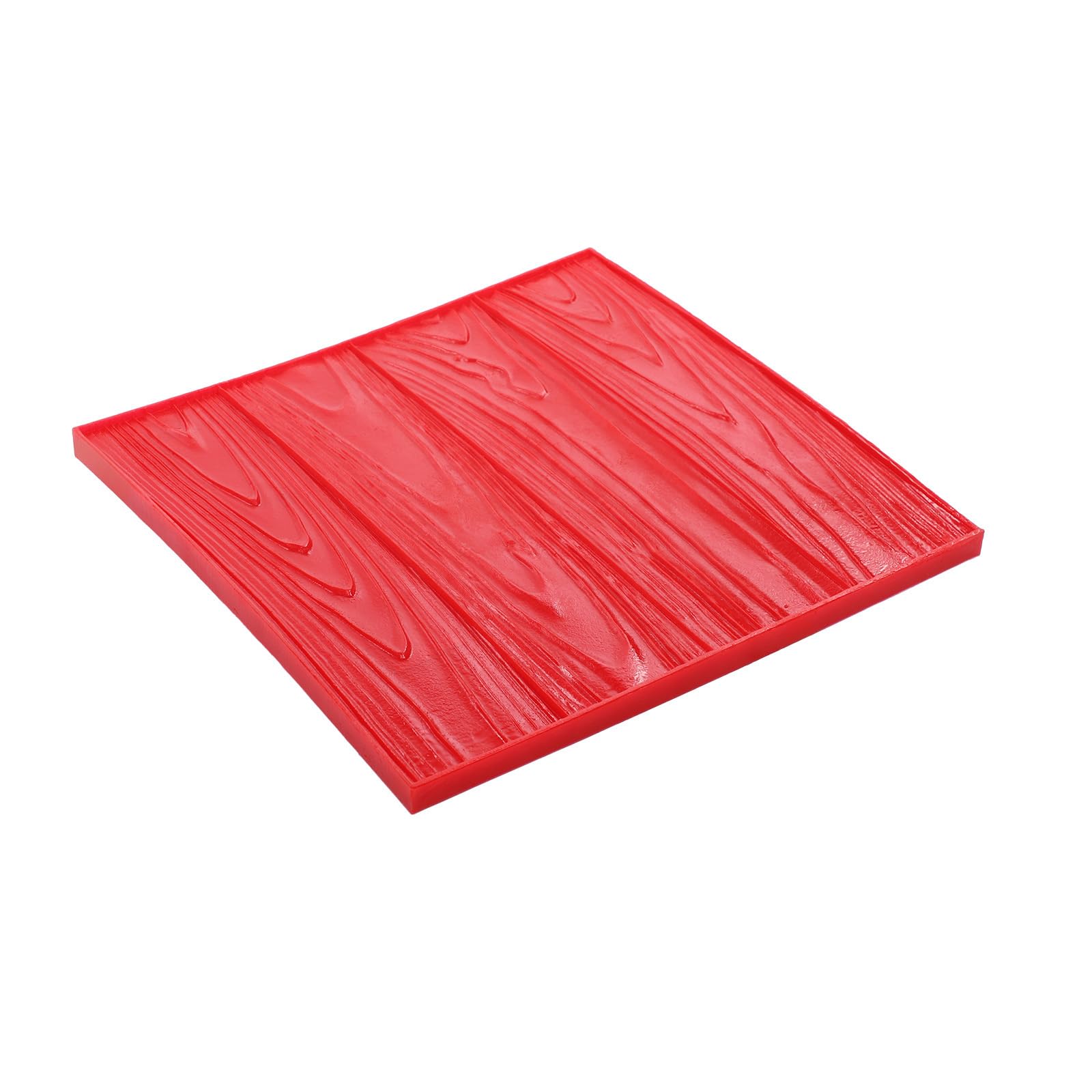 Betonstempelmatte 40x40cm – PU Betonformen für Gips Wand Stein mit Holzmaserung, wiederverwendbare Betonstempel für Boden & Wand, manuelle Handhabung, 20mm Dicke, 4,61 lbs