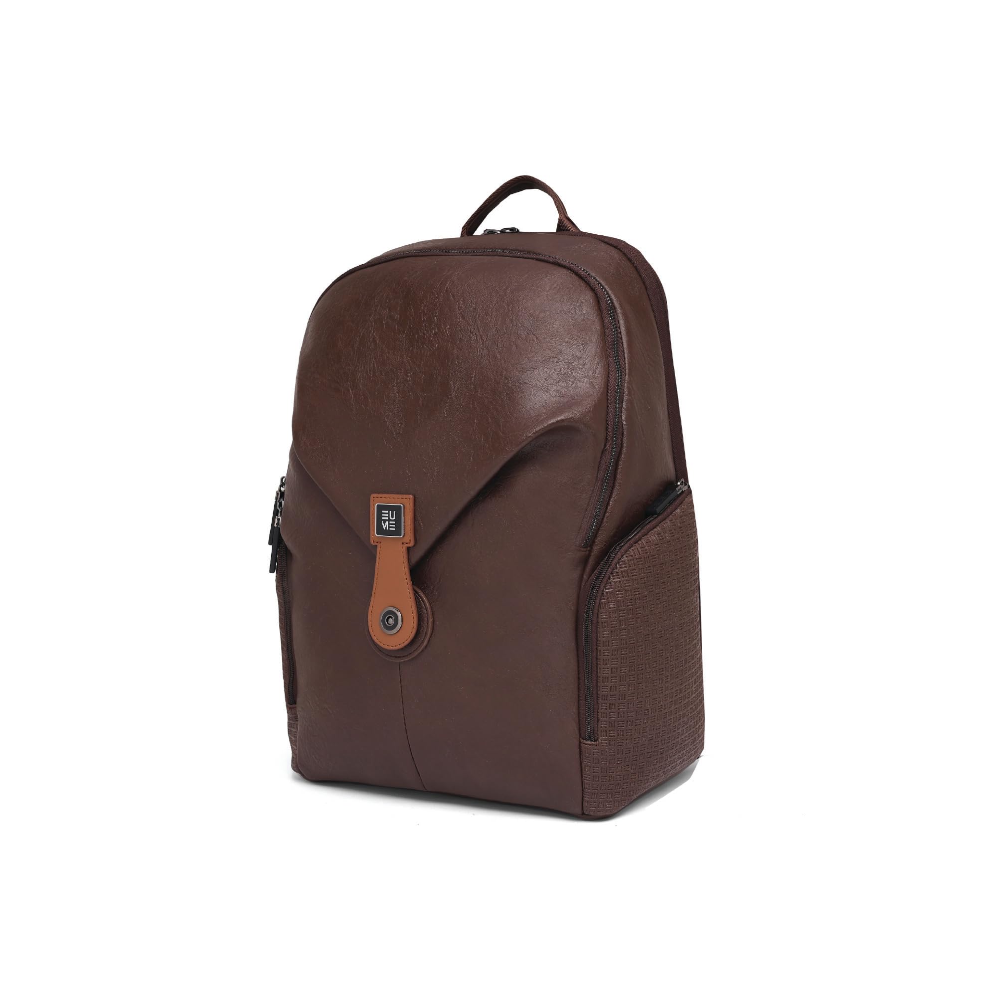 EUME Helix 28L Backpack Bag For Man| 2 Large Compartment office Laptop Backpack | Fits Up to 15.6" Laptop | Vegan Leather | Travel Bag | Laptop Backpack For Men and Women-image-30