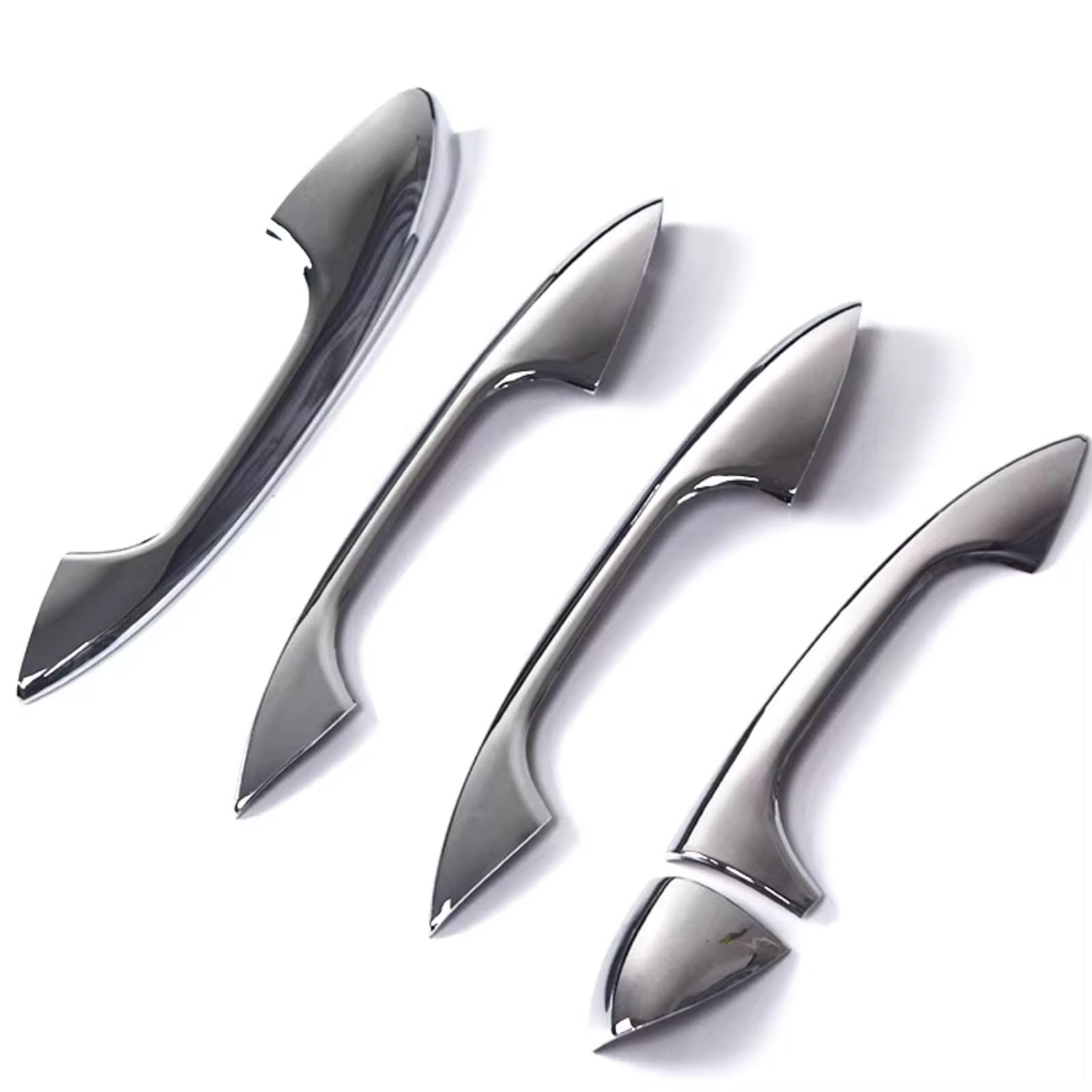 Zcxfdthf Silver Door Handle Covers Part Compatible With Benz For W177 2019-2024 For W247 2020-2024 Car Exterior Door Handle Cover Trim Set Accessories(Silver)