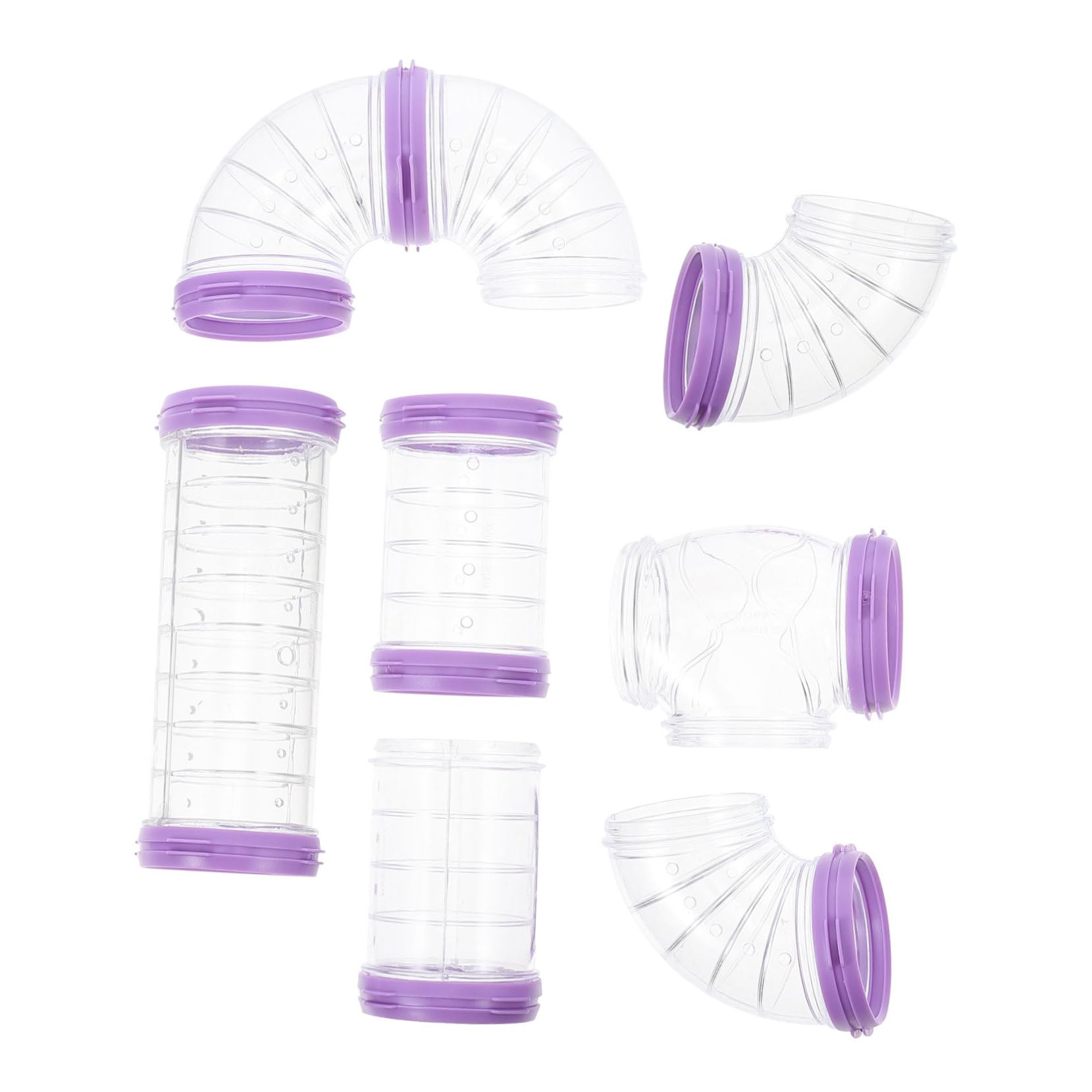 TOYANDONA 3 Sätze Hamster Röhren Set Teilig Langlebiger DIY Käfigtunnel aus Sicherem Einfacher Zusammenbau Kompatibel mit Verschiedenen Hamsterkäfigen Erweiterbar Spielerisches Labyrinth