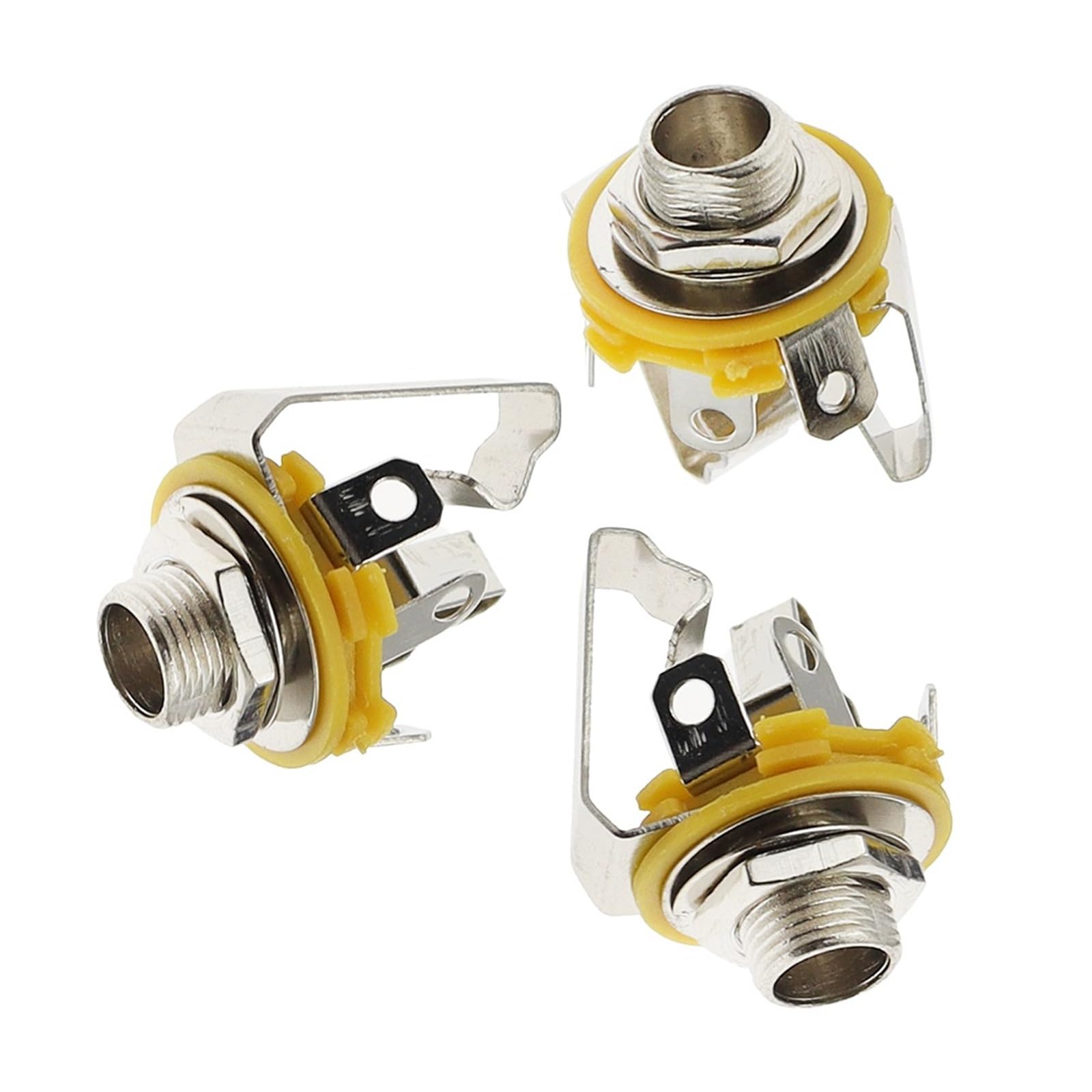 Connettore femmina jack stereo a 3 poli da 6,35 mm/6,5 mm, connettore femmina 6,35 tipo di saldatura, 10 pezzi