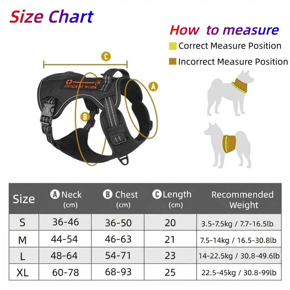Arnes para Perro, Arnés Antitirones Ajustable con Reflectante y Asa de Control, Transpirable Arneses Chaleco para Perro Grande Mediano Pequeño (Caqui, S)