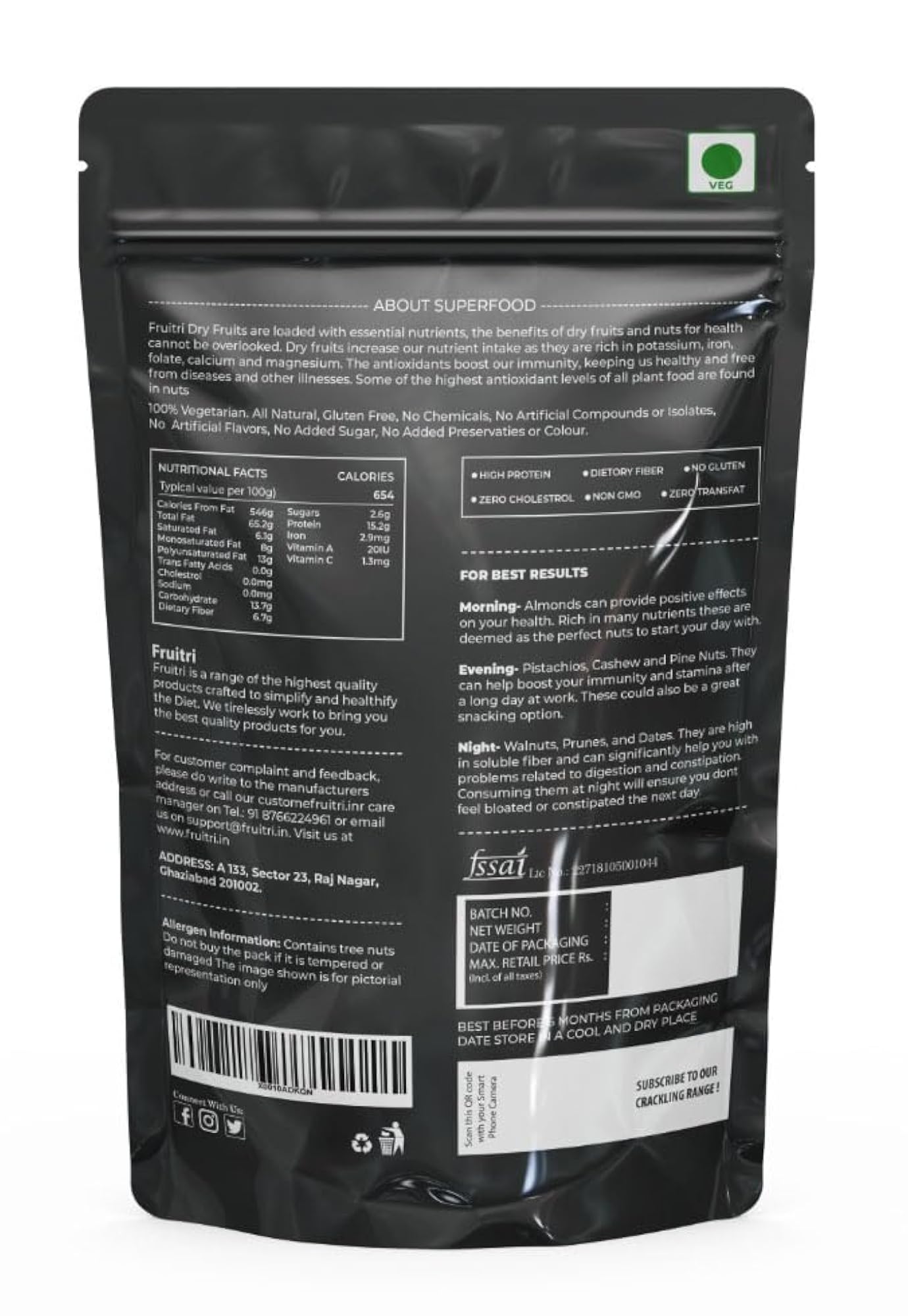 Fruitri Chia Seeds for Eating - 500g