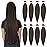 Braiding Hair Pre Stretched 20\'\'-8 Packs Synthetic Braiding Hair Crochet Braids Hot Water Setting Professional Soft Yaki Straight Texture (20inch,4)