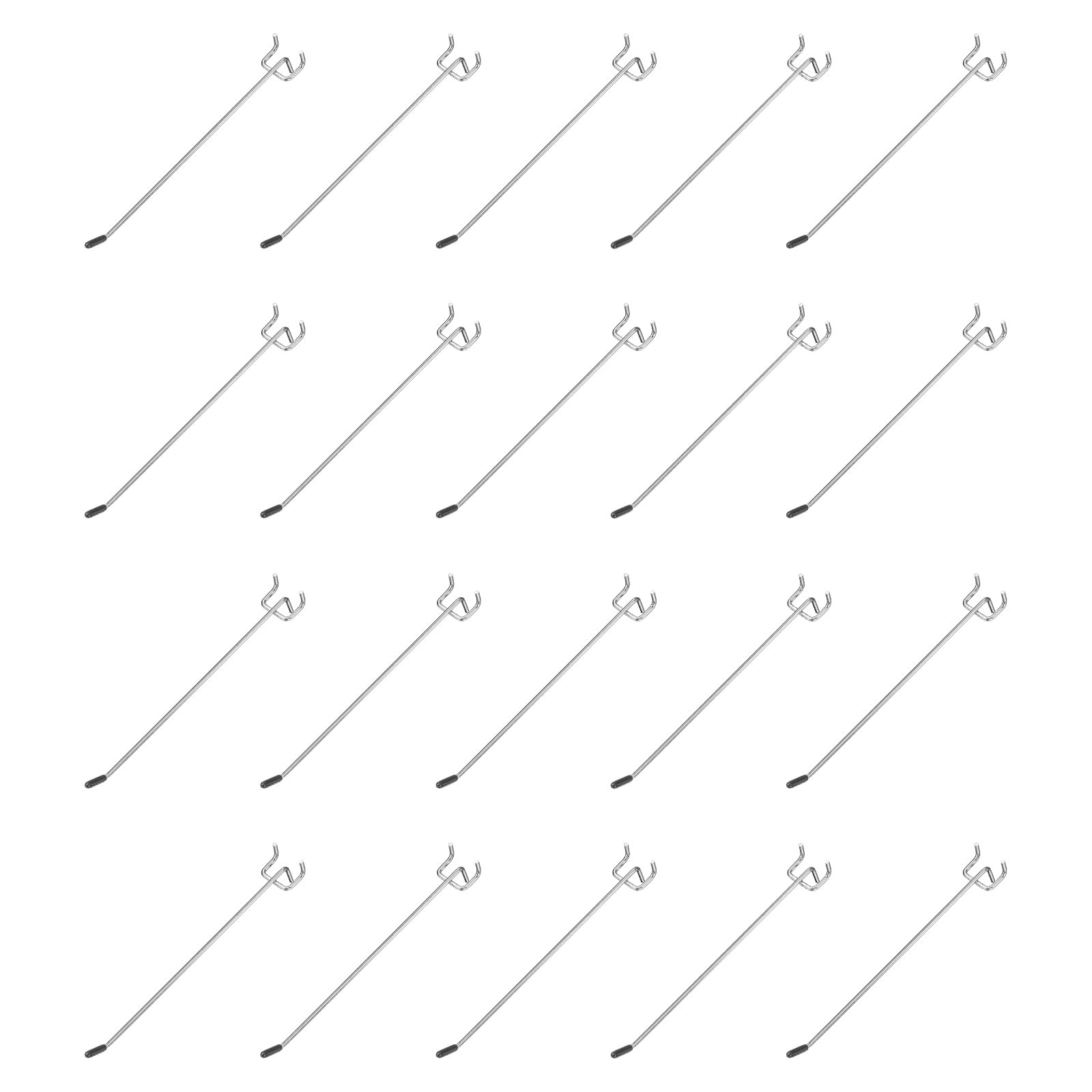 Crochets muraux en L stop au desordre dans le garage avec le lot de 20 supports pour panneau