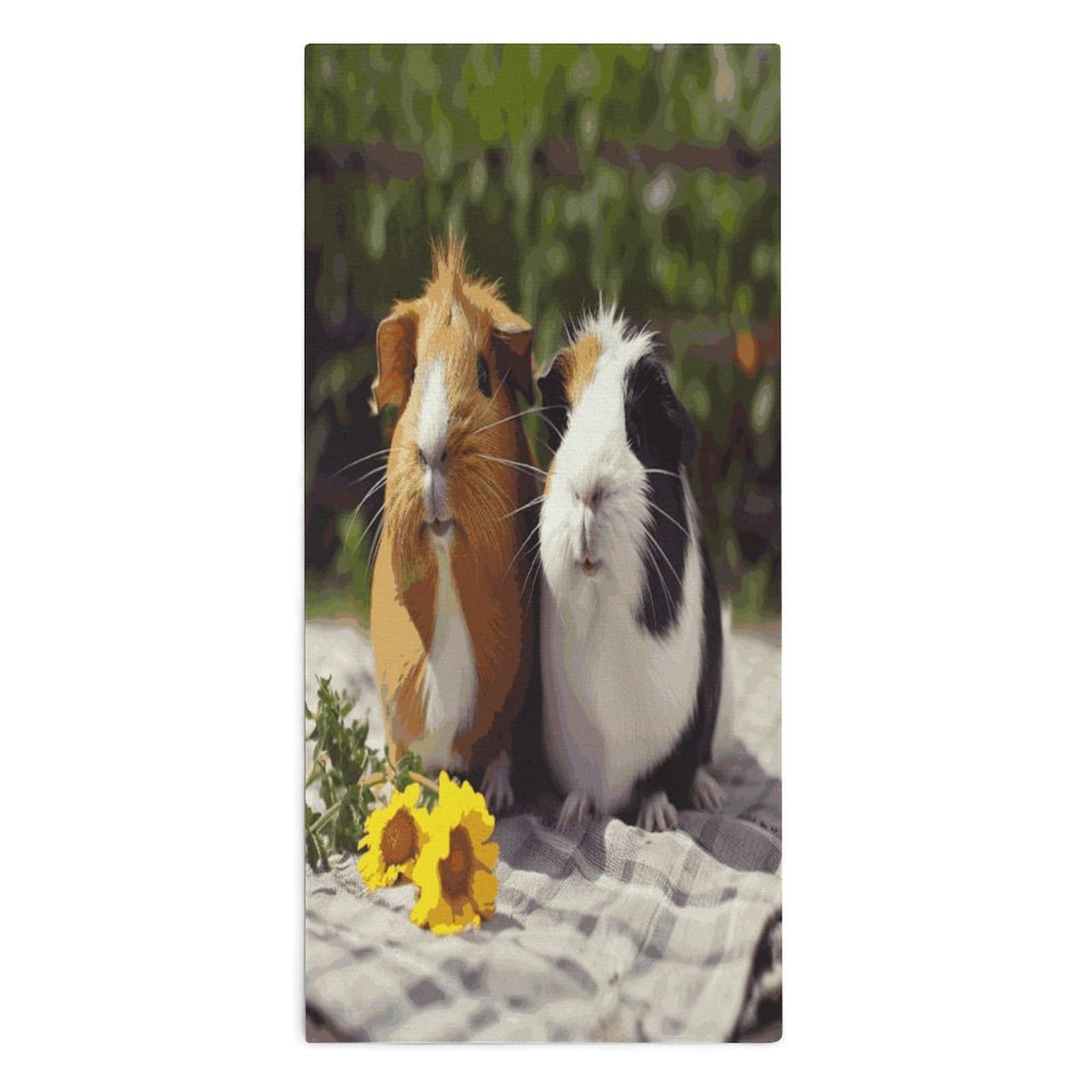 Btcowzrv Style Guinea Pigs Funny Bath Towel Beach Towels Shower Towel