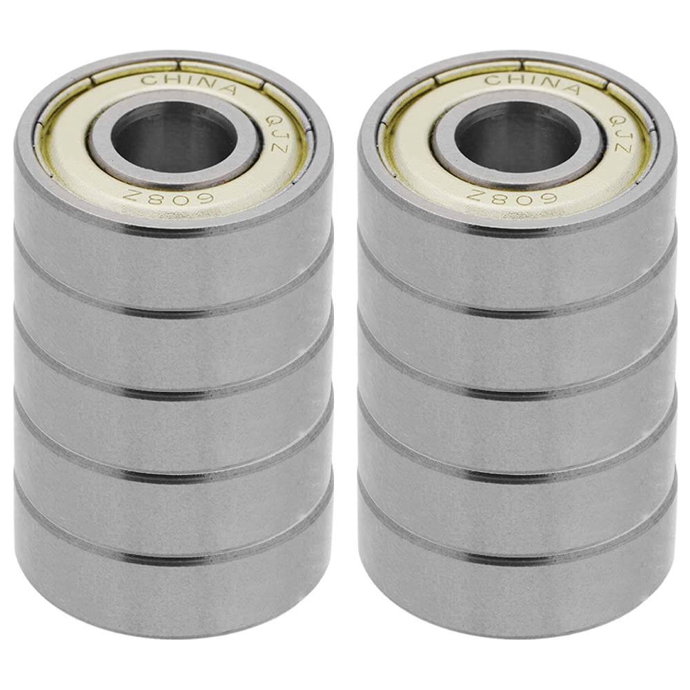 10-Pack] 608-ZZ 5/16 - Premium Deep Groove Radial Ball Bearing 5