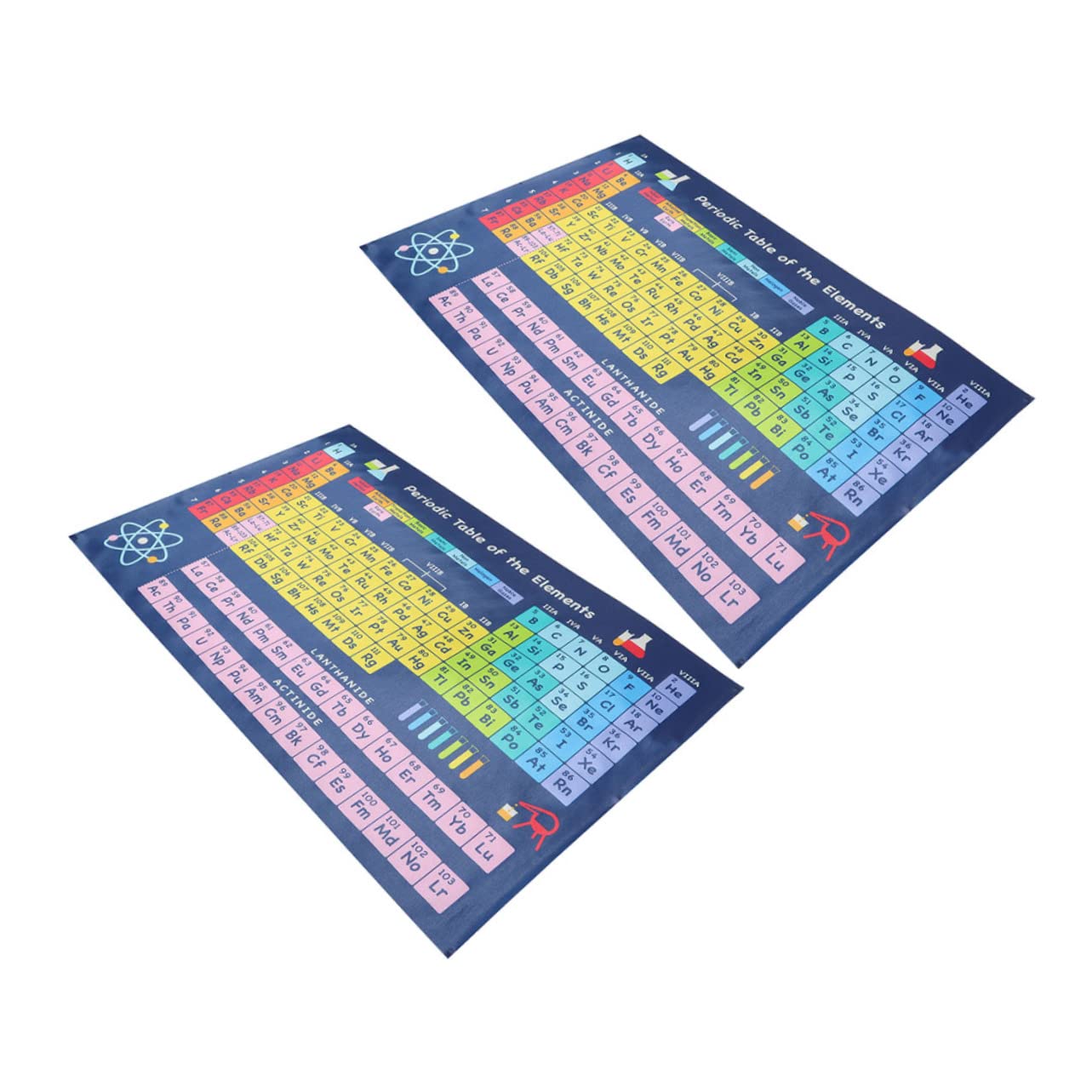 Operitacx 8stücke Periodensystem Poster Für Schule Bunte Lernposter Für Chemie Für Klassenzimmer Und Studienräume Klare Druckqualität Für Einfaches Lernen Und Verstehen
