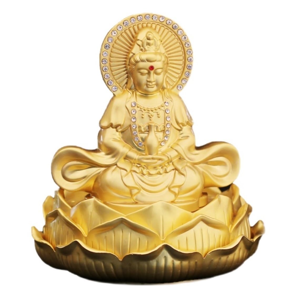 GAOJUNAN Buddha Statue,Zen Altars, 4.7inch Buddha Statue Double Sided Sitting Lotus Bodhisattva Statues For Home Decor Desk Shelf Decoration