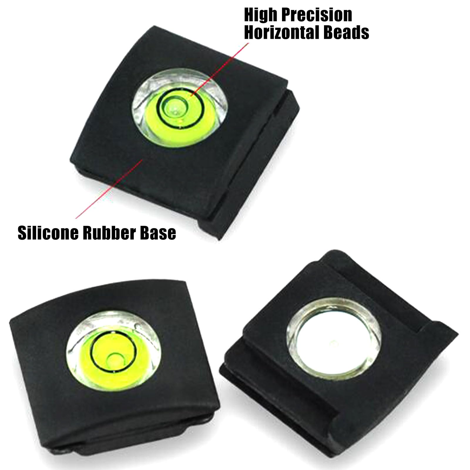 6 Pack Set di 2 e 1 asse, Livella a Bolla per Fotocamera,Livello di Spirito, Livello di Bolla della Macchina Fotografica, Fotocamera Copertura Hot Shoe, Livella a Bolla della Fotocamera