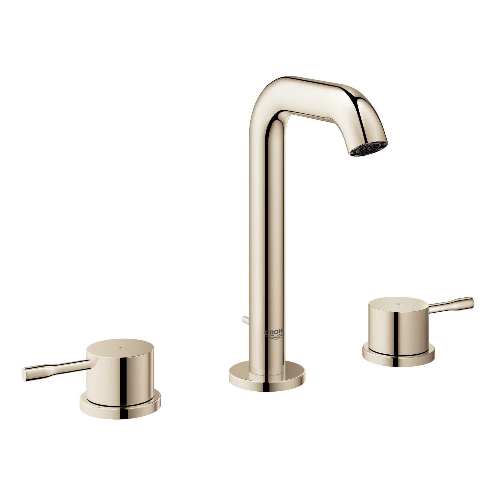 GROHE 20297BEA Essence 8″ Widespread Two-Handle Bathroom Faucet M-Size, Polished Nickel
