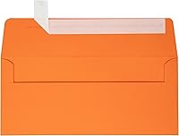 Vista 26 de LUXPaper Sobres comerciales #10 Despegar y prensar 4 1/8 pulgadas x 9 1/2 pulgadas Lino blanco Texto de 80 libras 50