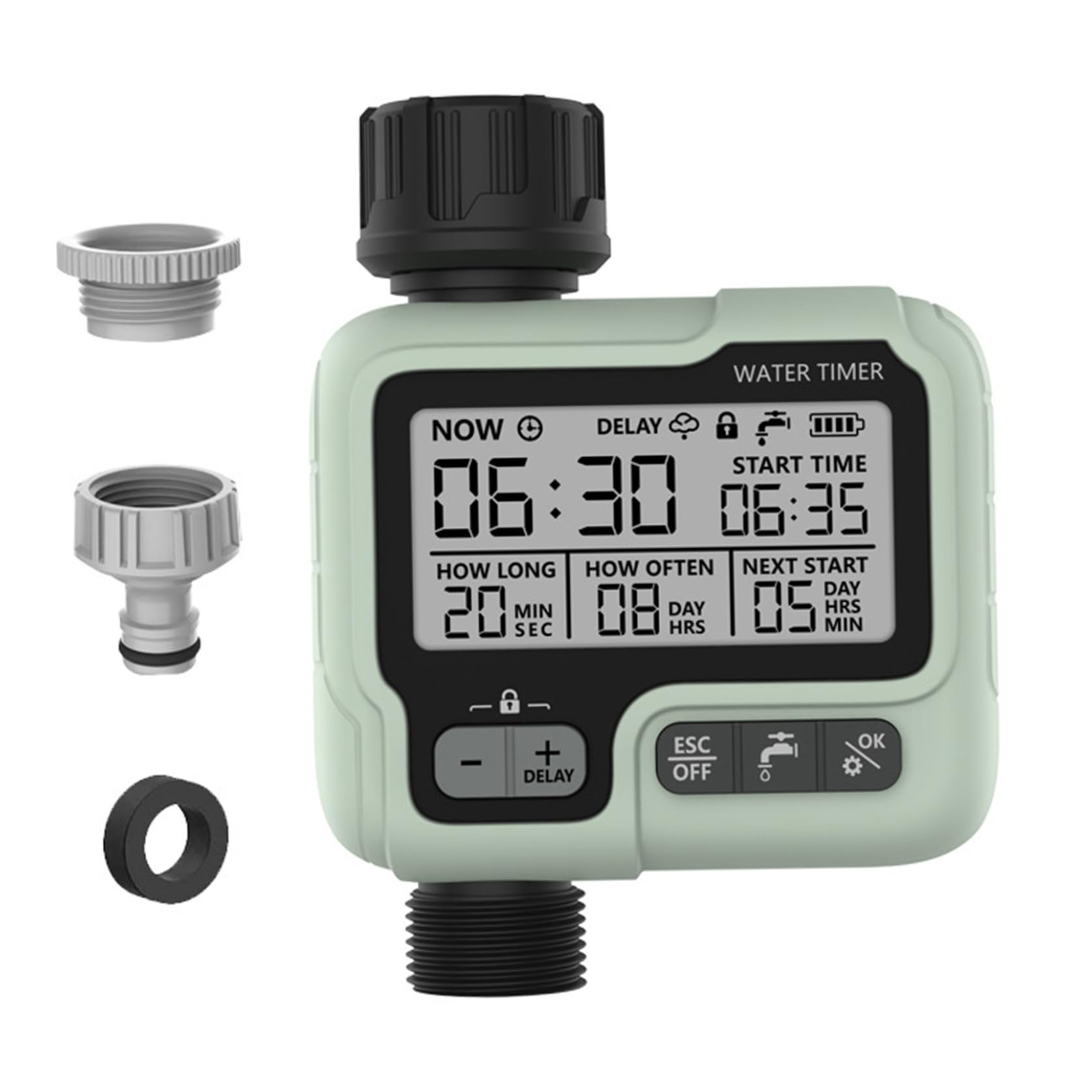 Garden Hose Timer Water Timers Automatic Watering System for Garden Hose Timer Large Screen Waterproof Sprinkler for Plant Watering Devices