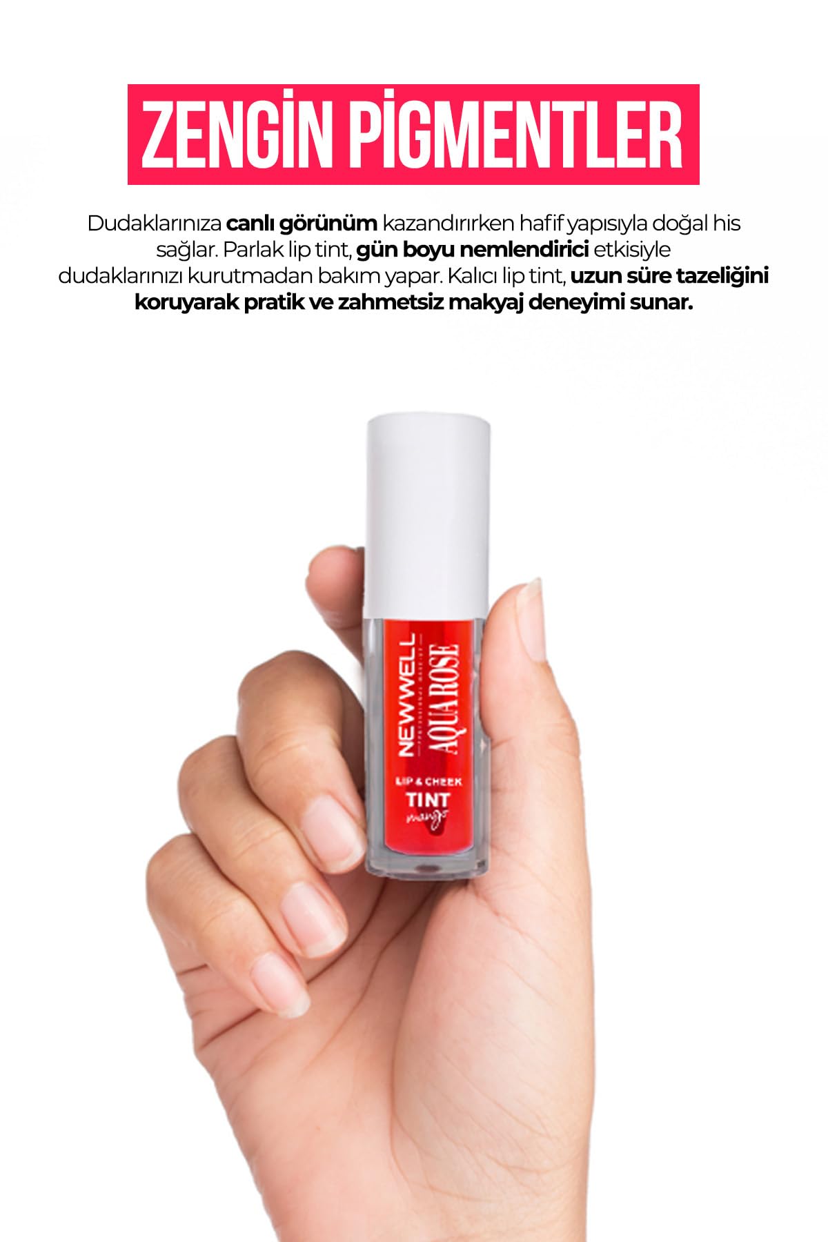 New Well Aqua Rose Lip & Cheek Tint Mango Aromalı 6 Ml, T1192