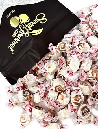 SweetGourmet Cinnamon Roll Salt Water Taffy | Christmas Candy | 1 Pound