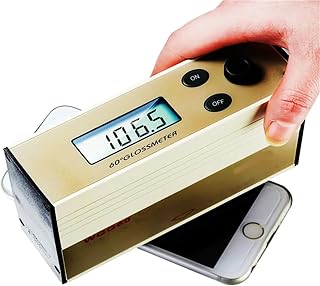 Gloss Meter, WGG60-E4 Coating Painting Gloss Meter 0199.5 GU Bamboo Cloth Paper Glossmeter Leather Ceramic Glossiness Tester,for Paint Plastic Metal Ceramics