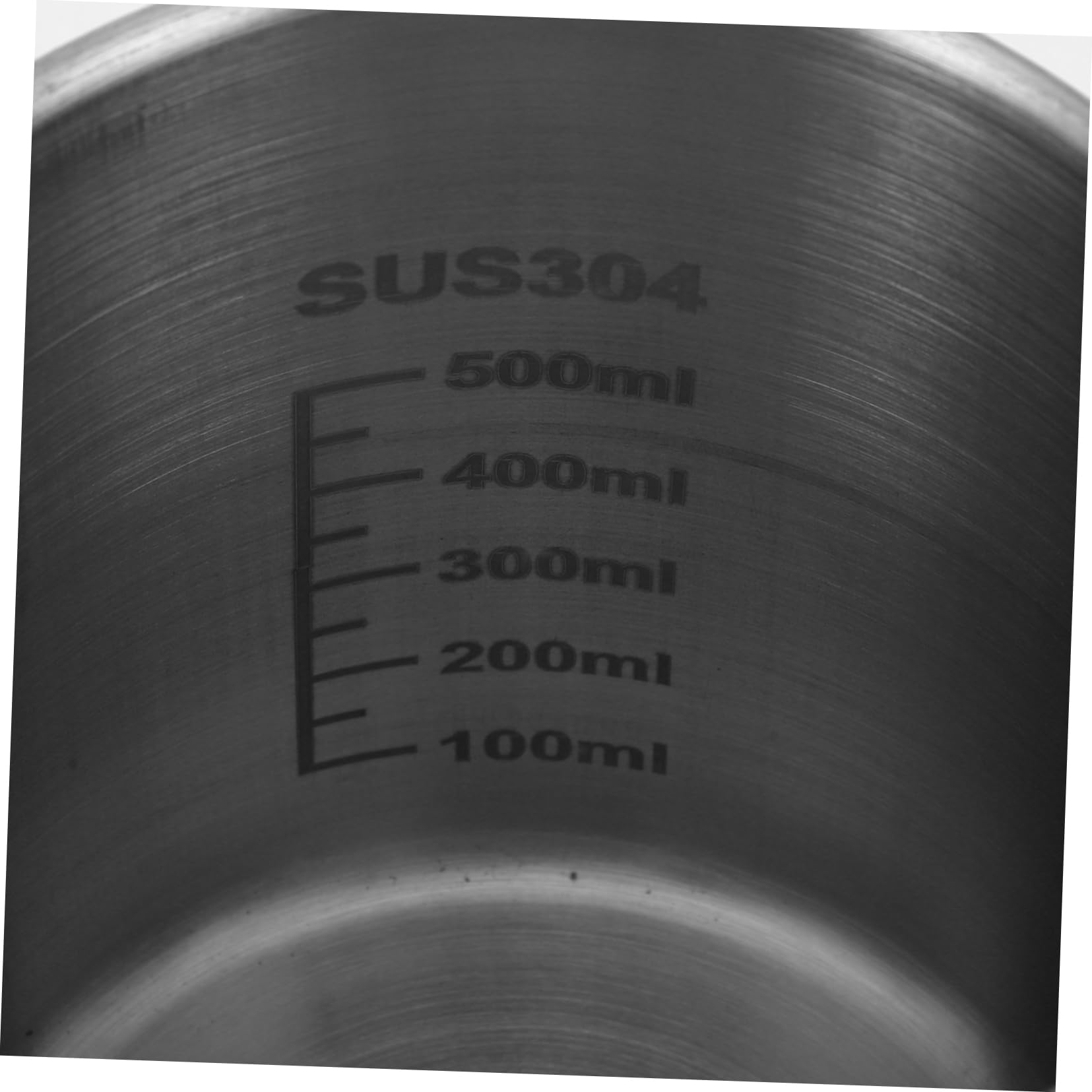 Misurino in Acciaio Inox 2 Pezzi 500ml e 1000ml Argento