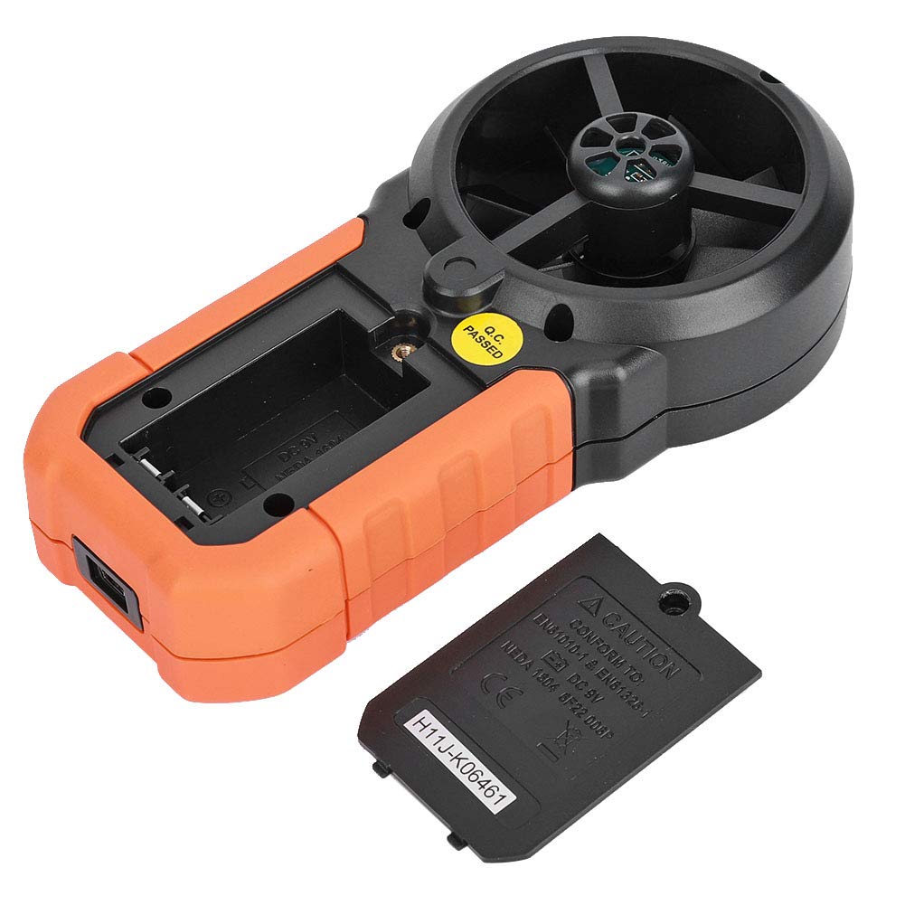 Anemomètre Numérique Portable PEAKMETER PM6252B avec une Jauge du Compteur de Vitesse de Vent Haute Précis