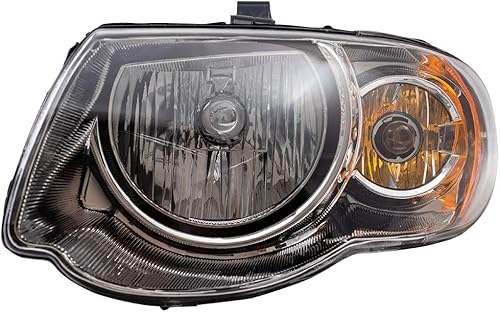 Brock Faro halógeno de repuesto compatible con Town & Country Van 2005-2007 con base de rueda de 119 pulgadas 4857991AD