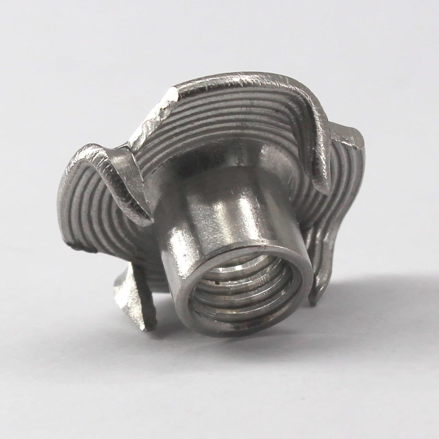 (50 Pieces) M10 Solid 304 Stainless Steel T Nut Four Claws Threaded Inserts