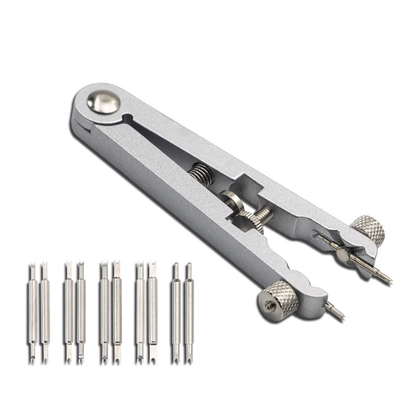 Kalttoy Silver Watch Disassembling Strap Ear Pliers 6825 Watch Tool Ear Disassembling Pliers V-Type Repair Tools & Kits Professional