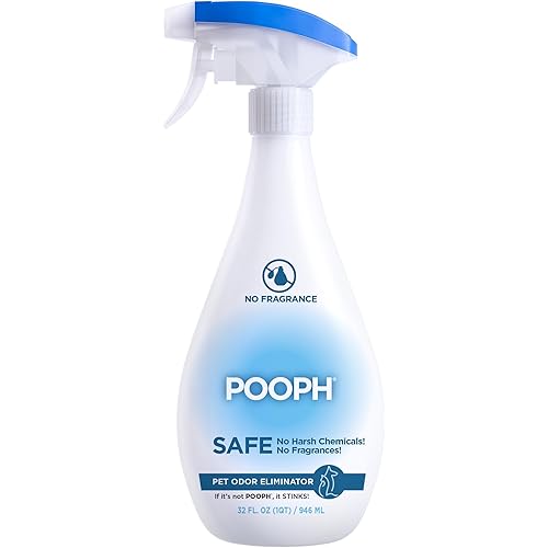 POOPH Pet Odor Eliminator, 32oz - Eliminates Odors at The Molecular Level, Dogs, Cats, Freshener, Eliminator, Urine, Poop, Pee, Deodorizer, Natures, Puppy, Fresh, Clean, Furniture, Potty