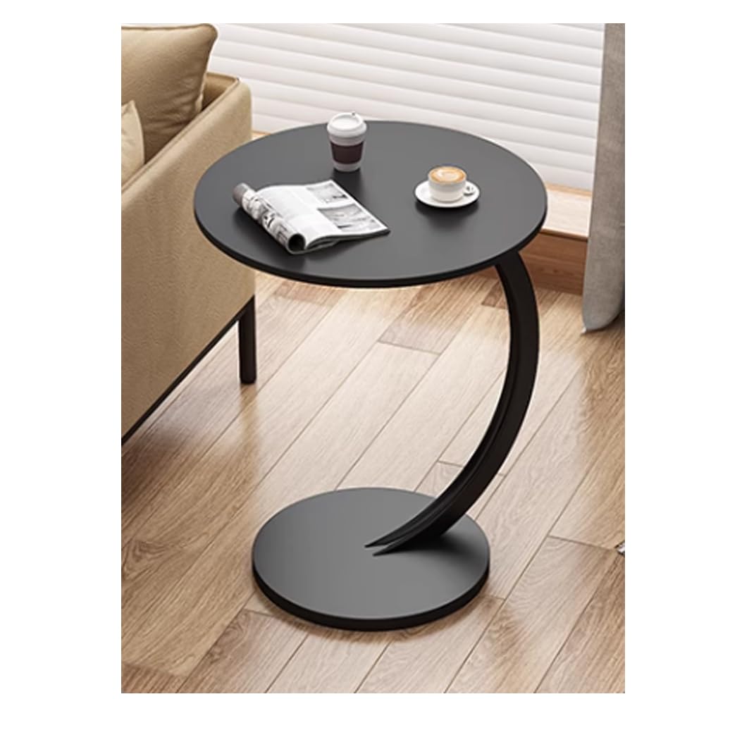 MoNiBloom Side End Tafel, C Shape Tafel w/Metalen Frame voor