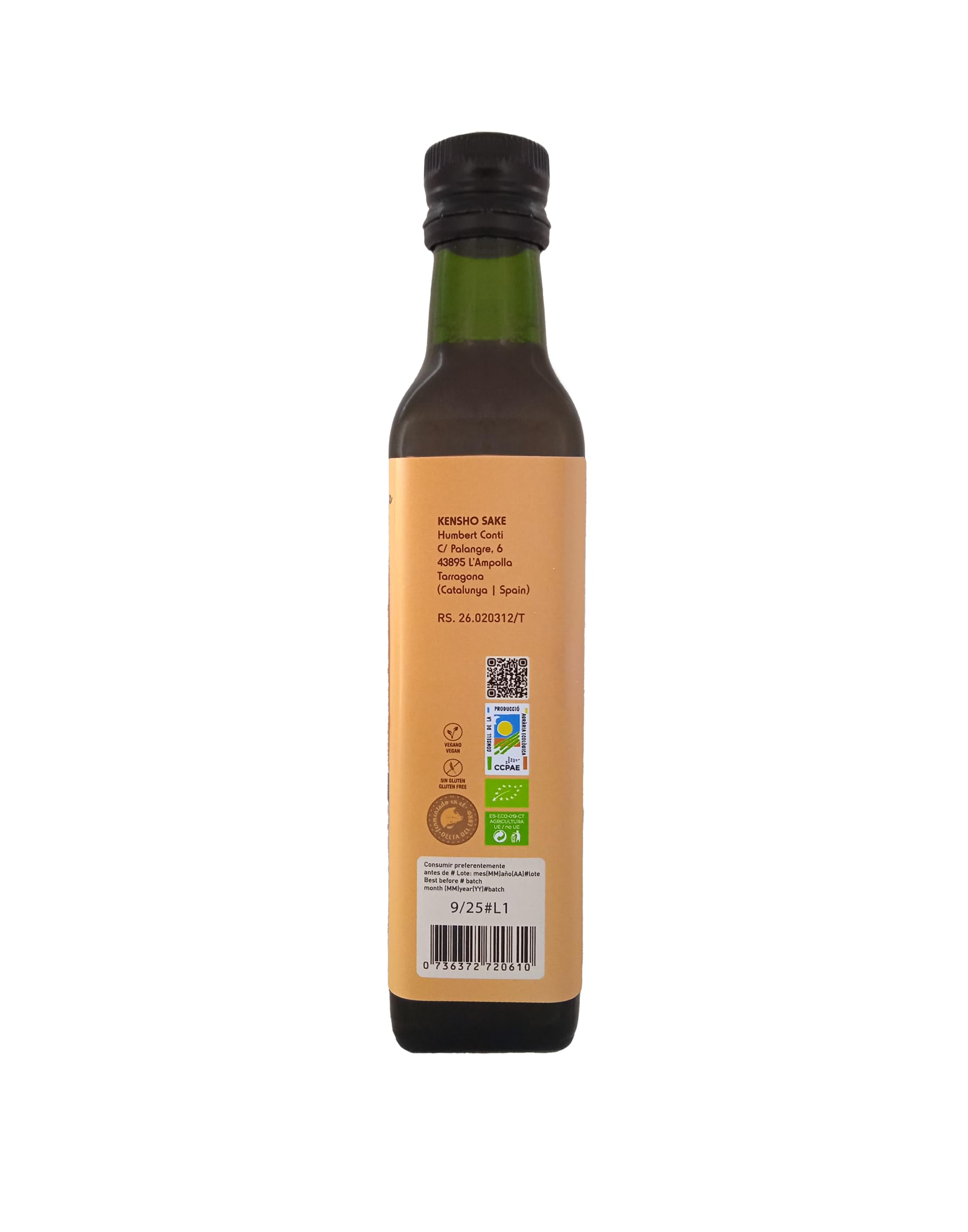 Kensho | Teriyaki | Salsa de soja | Dulce | Producto ecológico | Fermentación natural | Potenciador de sabor | Comida japonesa | 500ml