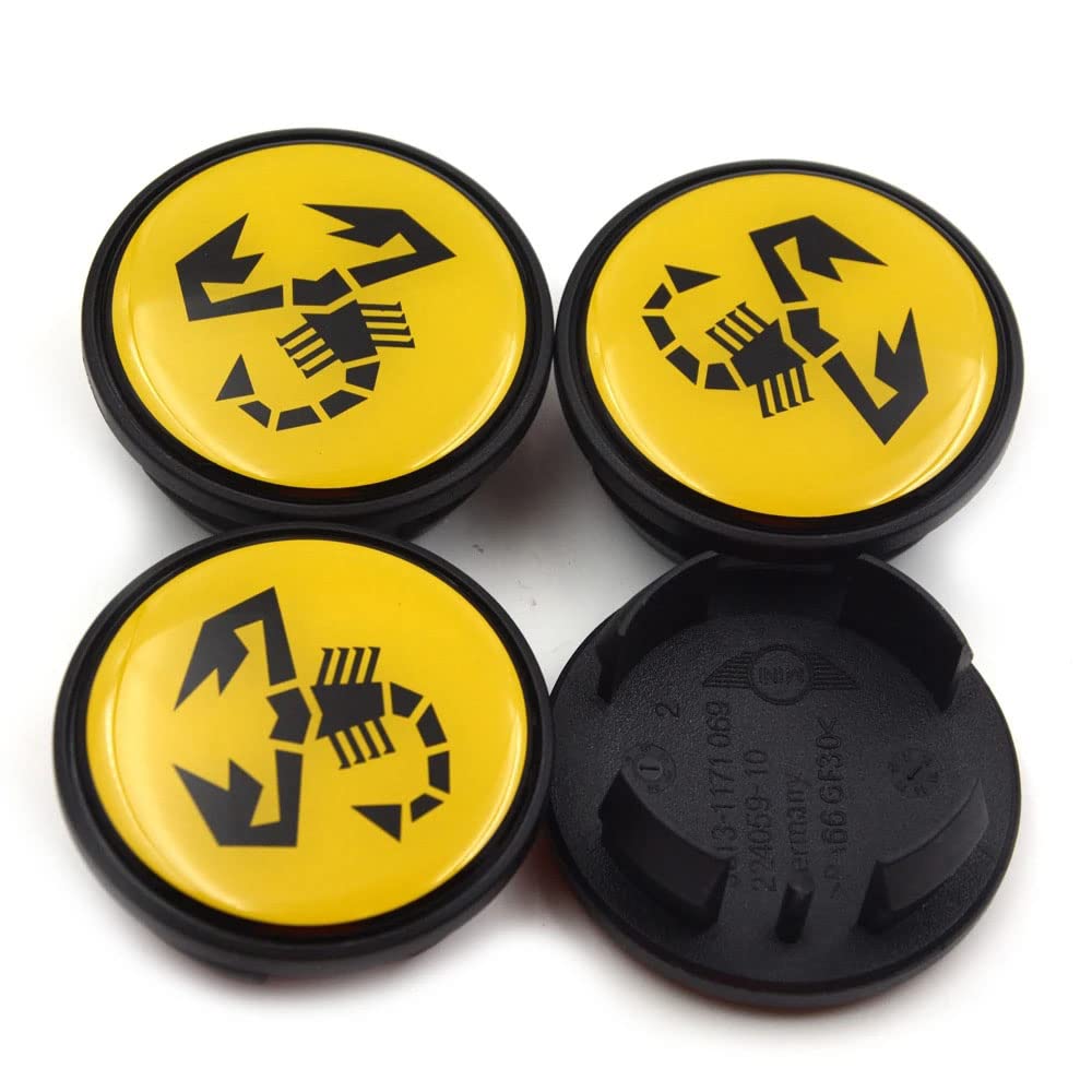 HGFDSERT Auto Cache Moyeux Capuchons De Centre Pour Abarth