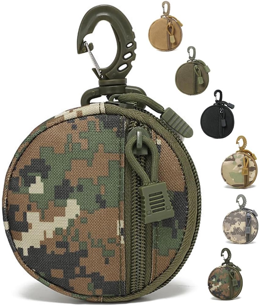 Mini Tactical MOLLE Pouch - Resistant EDC Pouch Bag Small Utility Pouch for Outdoor Travel